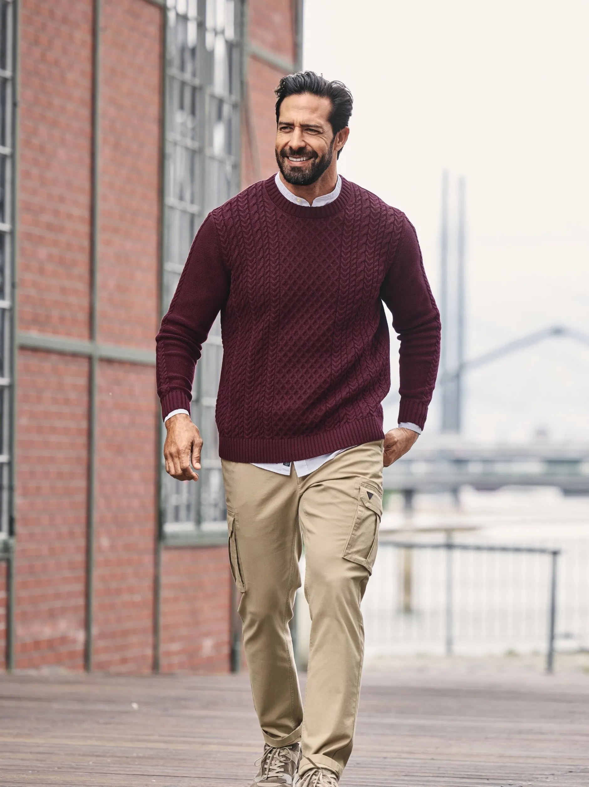 Jan Vanderstorm Herren Pullover - BJORNSTROM in rot