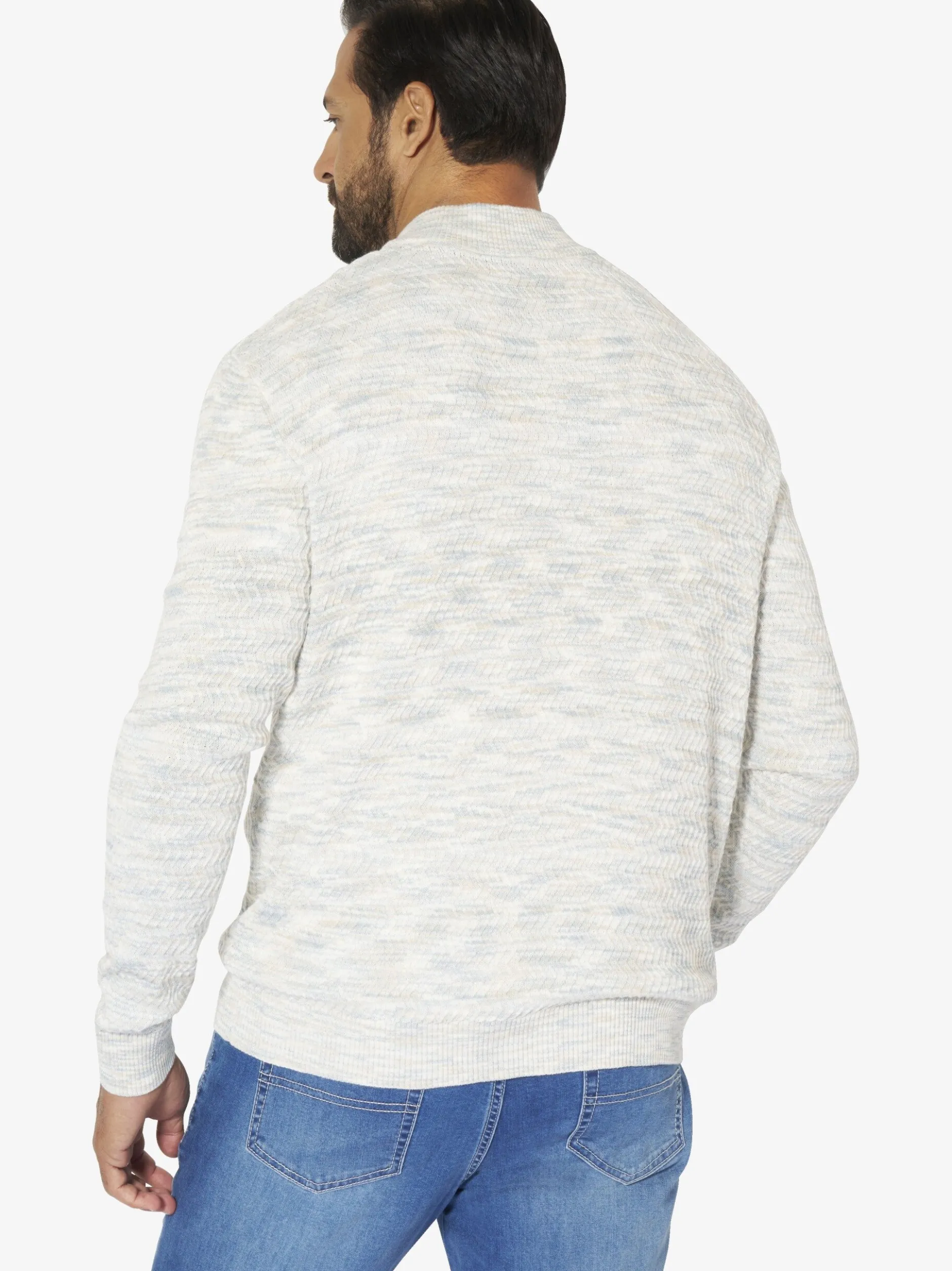 Jan Vanderstorm Herren Pullover - TJORE in ecru hellgrau