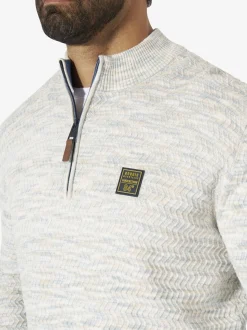 Jan Vanderstorm Herren Pullover - TJORE in ecru hellgrau