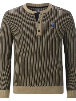 Jan Vanderstorm Herren Pullover - AKSELVIK in schwarz beige