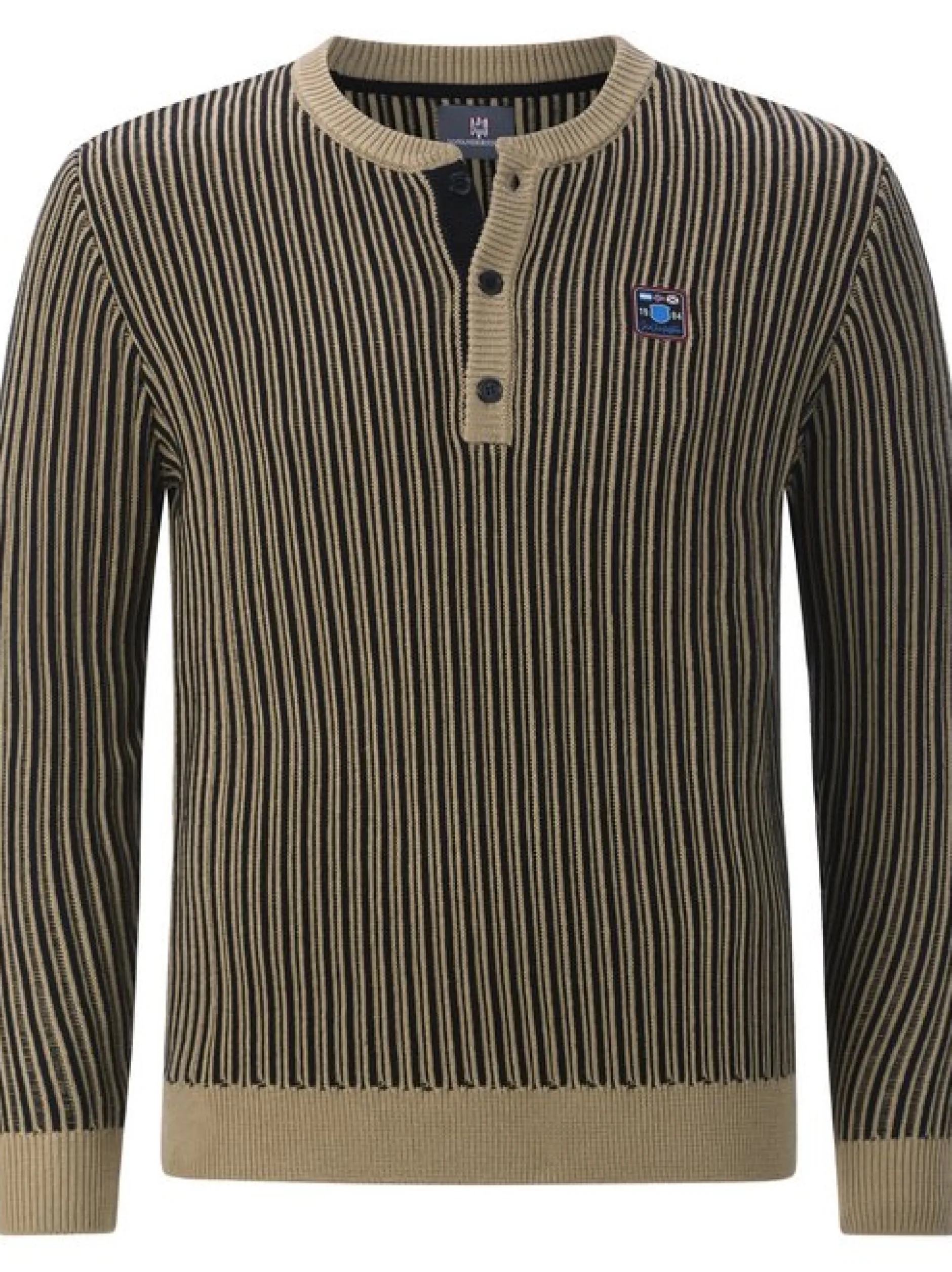Jan Vanderstorm Herren Pullover - AKSELVIK in schwarz beige