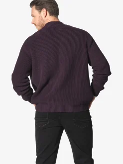 Jan Vanderstorm Herren Strickjacke - OLETARVIN in bordeaux