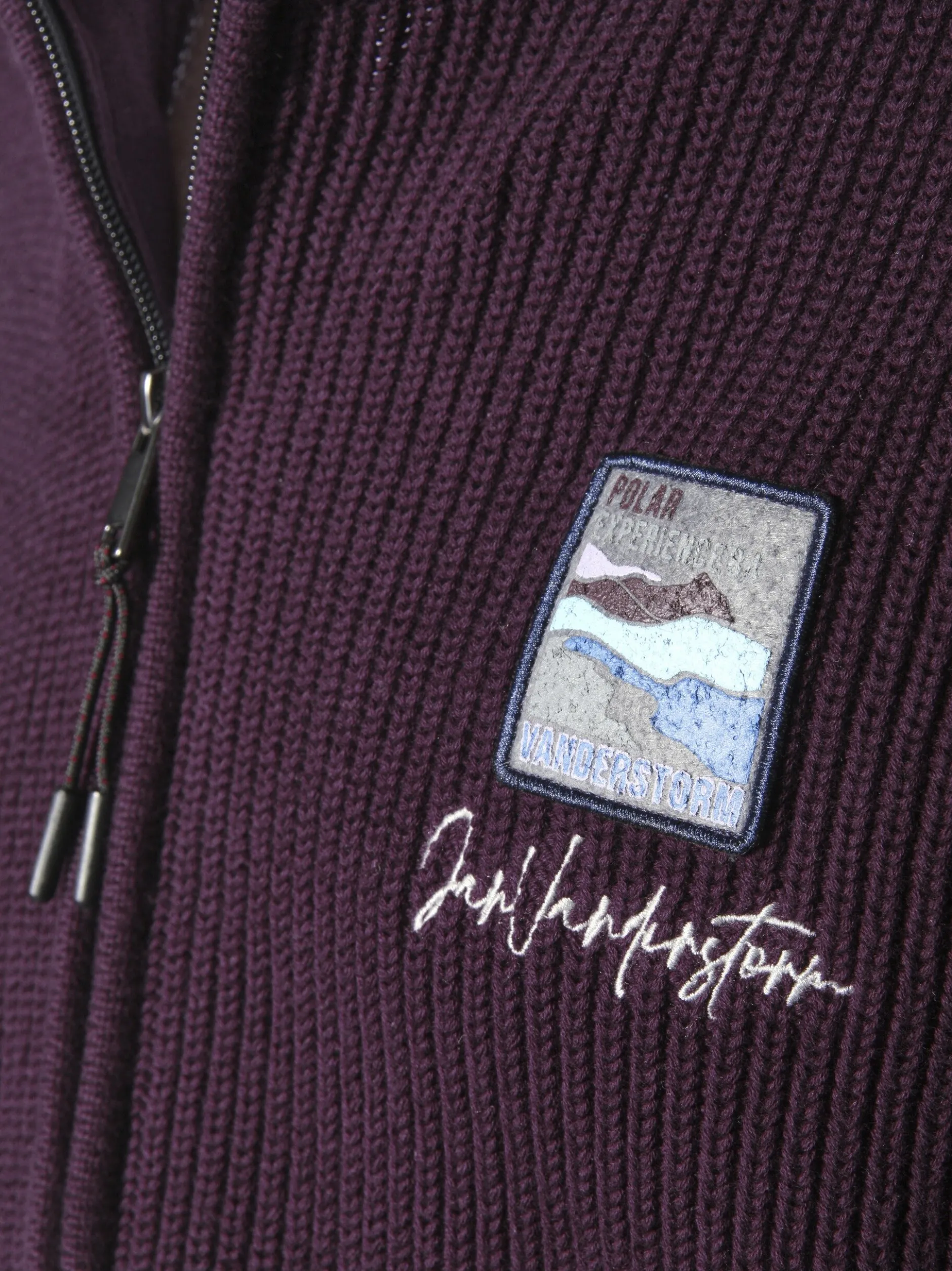 Jan Vanderstorm Herren Strickjacke - OLETARVIN in bordeaux