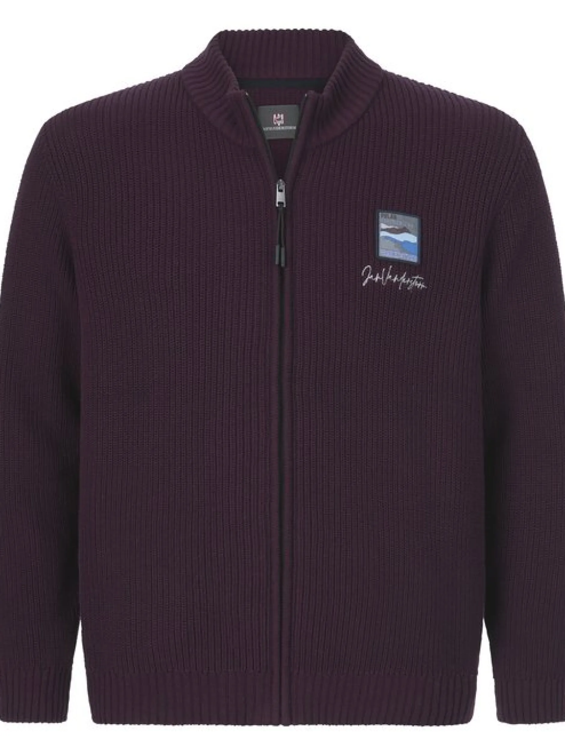 Jan Vanderstorm Herren Strickjacke - OLETARVIN in bordeaux
