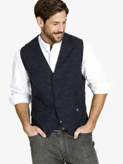 Jan Vanderstorm Herren Sweatweste - AHLMANN in blau