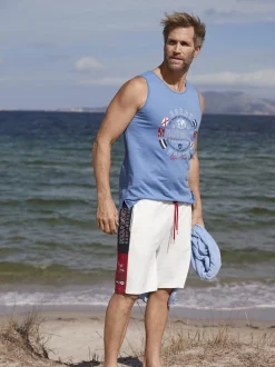 Jan Vanderstorm Herren Tanktop - TAMPPI in blau