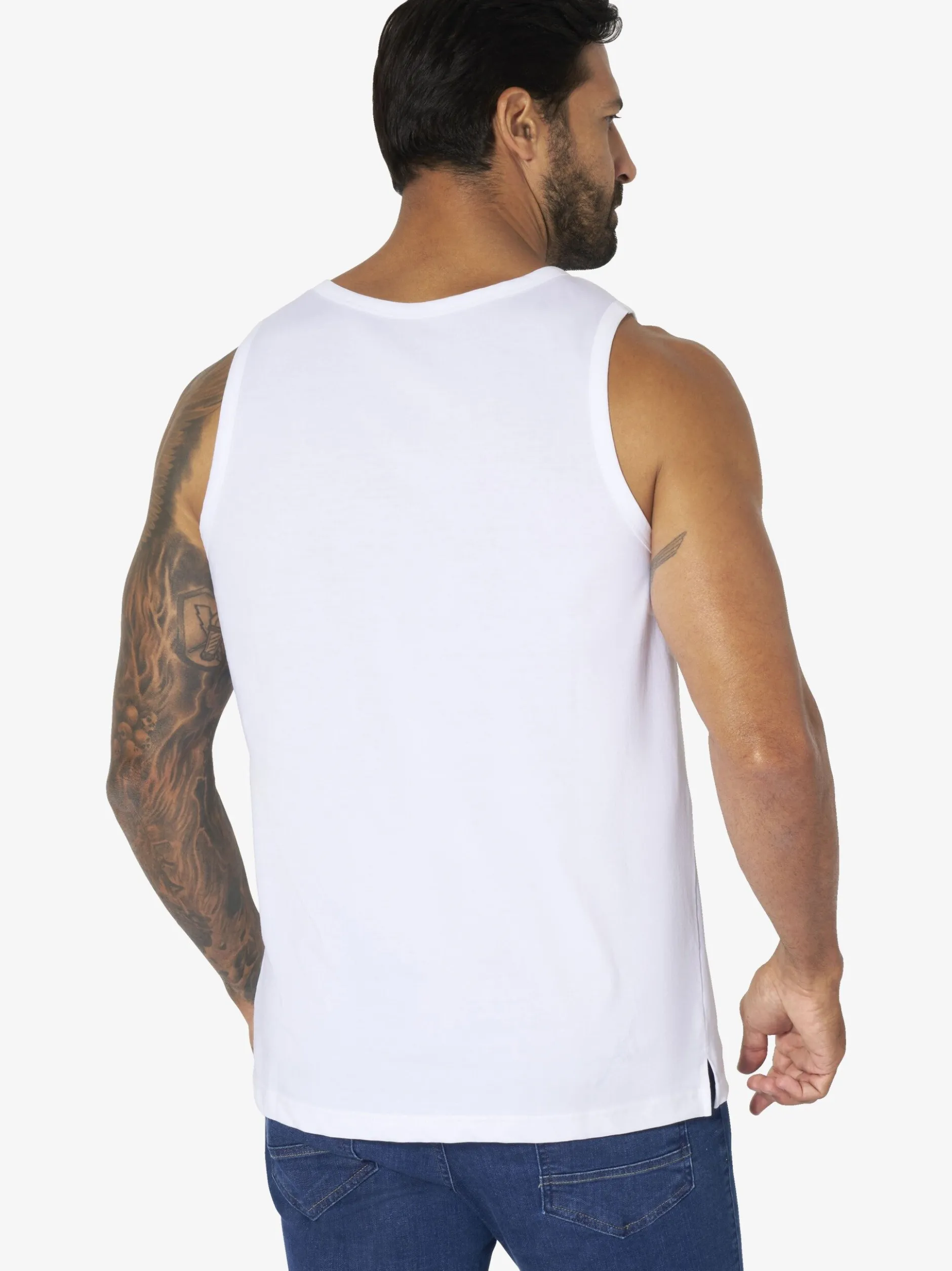 Jan Vanderstorm Herren Tanktop - OLOF in weiß