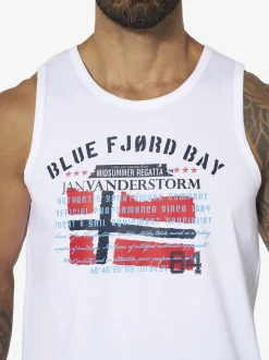 Jan Vanderstorm Herren Tanktop - OLOF in weiß