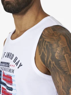 Jan Vanderstorm Herren Tanktop - OLOF in weiß