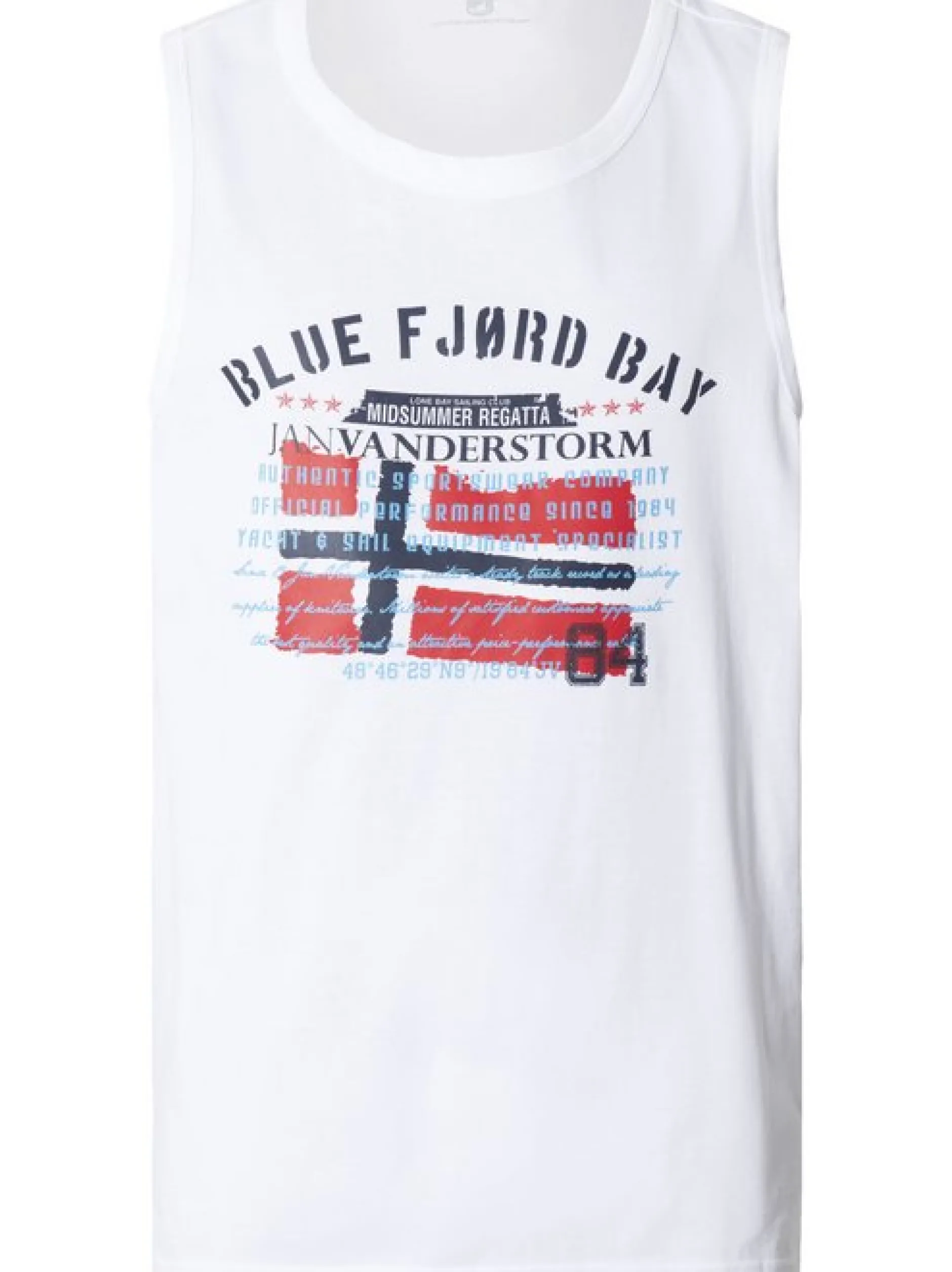 Jan Vanderstorm Herren Tanktop - OLOF in weiß