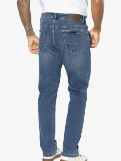 Jan Vanderstorm Herren Tiefbundjeans - FJORDSEN in blau