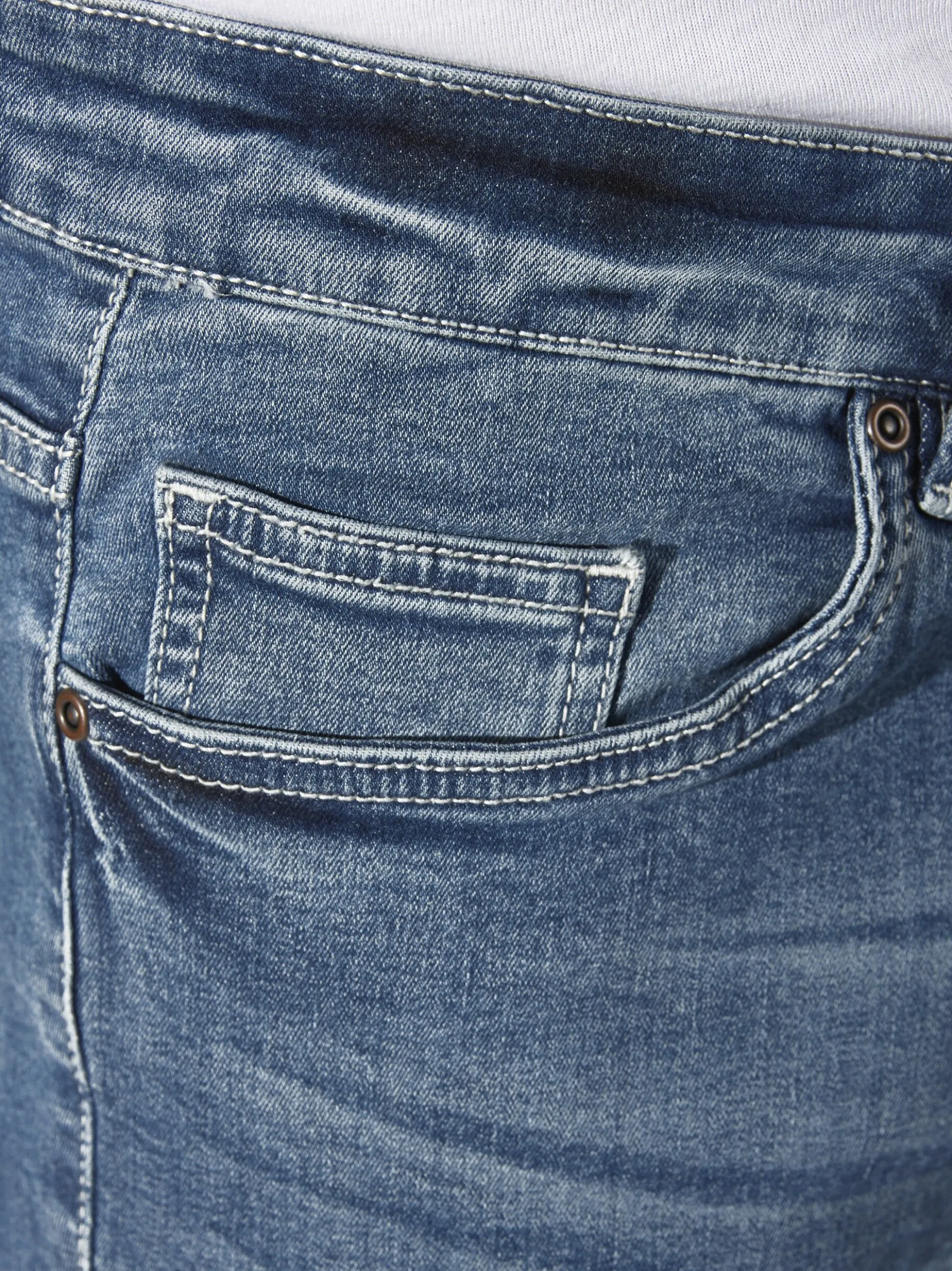Jan Vanderstorm Herren Tiefbundjeans - FJORDSEN in blau