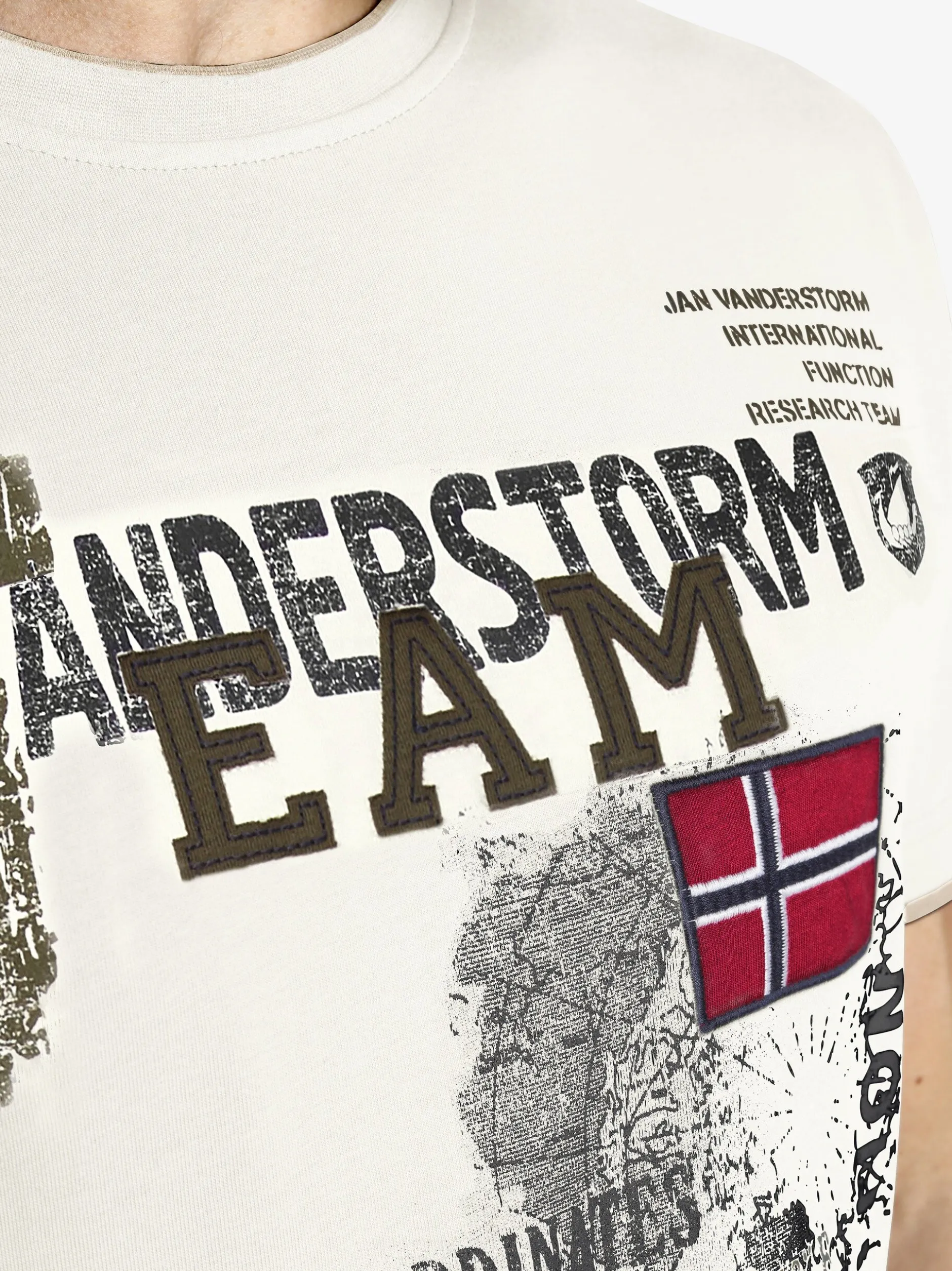 Jan Vanderstorm Herren T-Shirt - SÖLVE in vanille