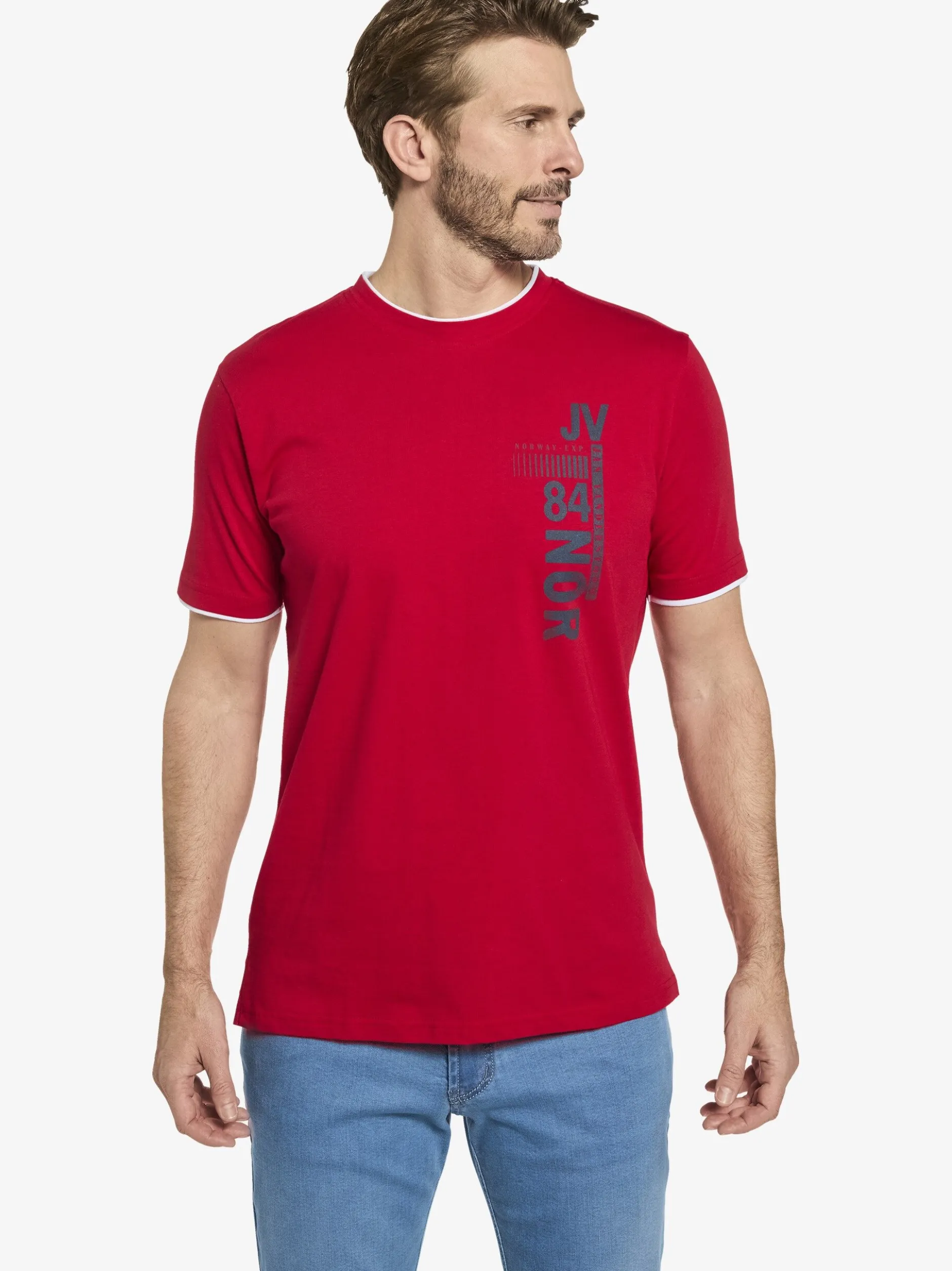 Jan Vanderstorm Herren T-Shirt - FLEMMING in rot