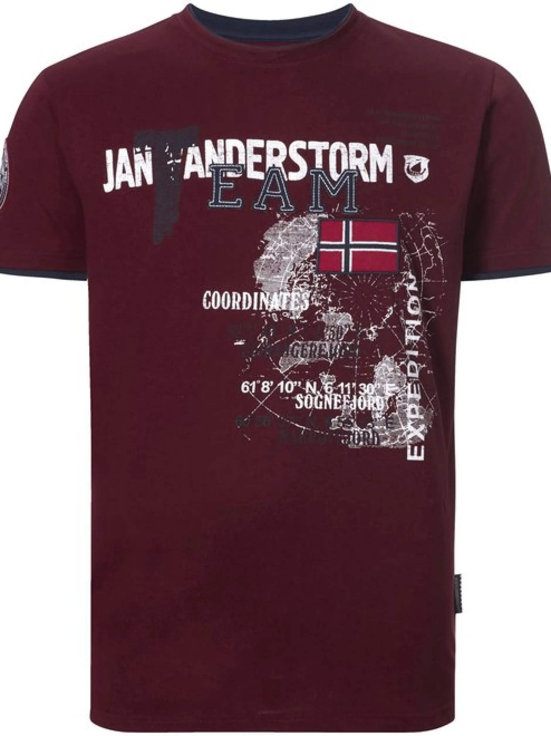 Jan Vanderstorm Herren T-Shirt - SÖLVE in rot