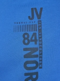 Jan Vanderstorm Herren T-Shirt - FLEMMING in royal blau