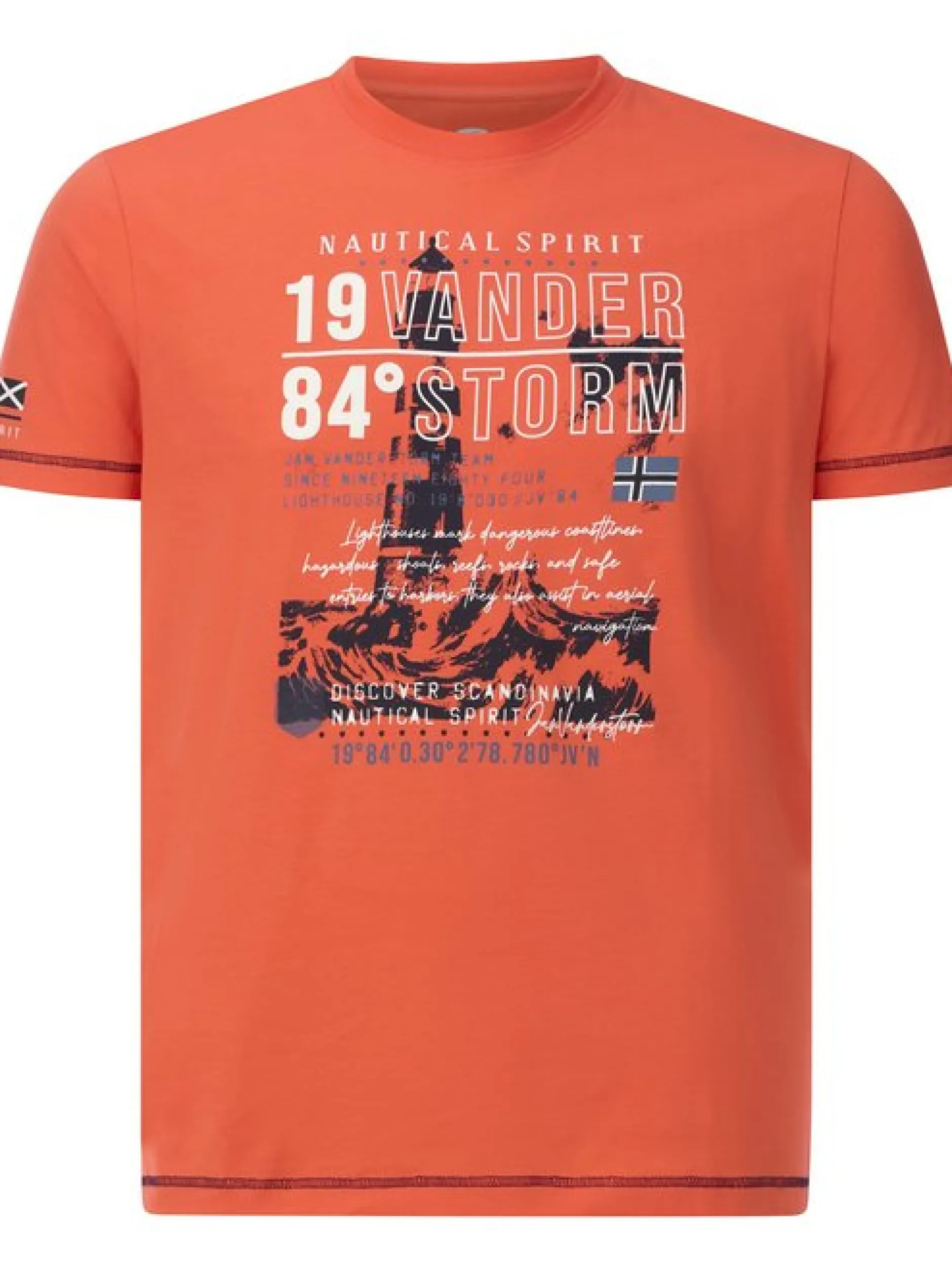 Jan Vanderstorm Herren T-Shirt - MORKHEIM in orange