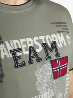 Jan Vanderstorm Herren T-Shirt - SÖLVE in oliv