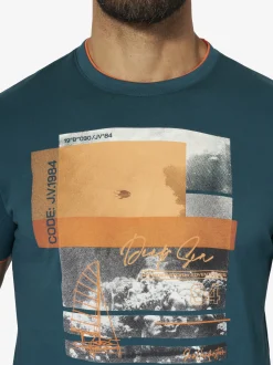 Jan Vanderstorm Herren T-Shirt - HAKEJAN in petrol
