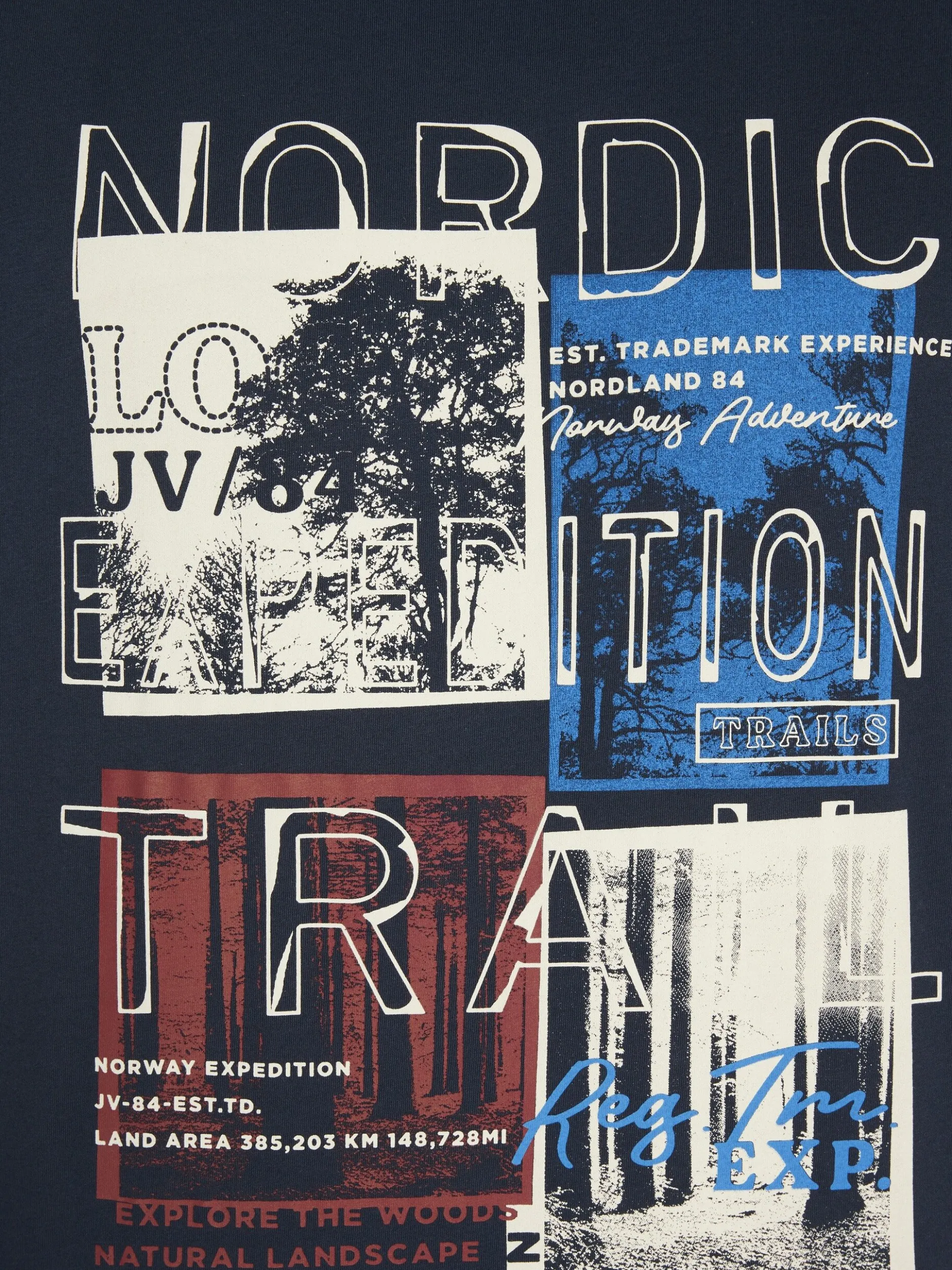 Jan Vanderstorm Herren T-Shirt - TANDRUP in blau