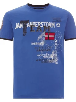 Jan Vanderstorm Herren T-Shirt - SÖLVE in royal blau