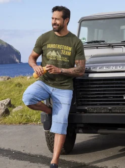 Jan Vanderstorm Herren T-Shirt - BALVAR in khaki