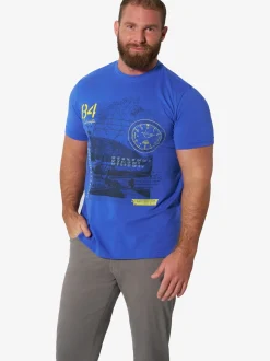 Jan Vanderstorm Herren T-Shirts - ODDUR im 2er-Pack in blau gelb