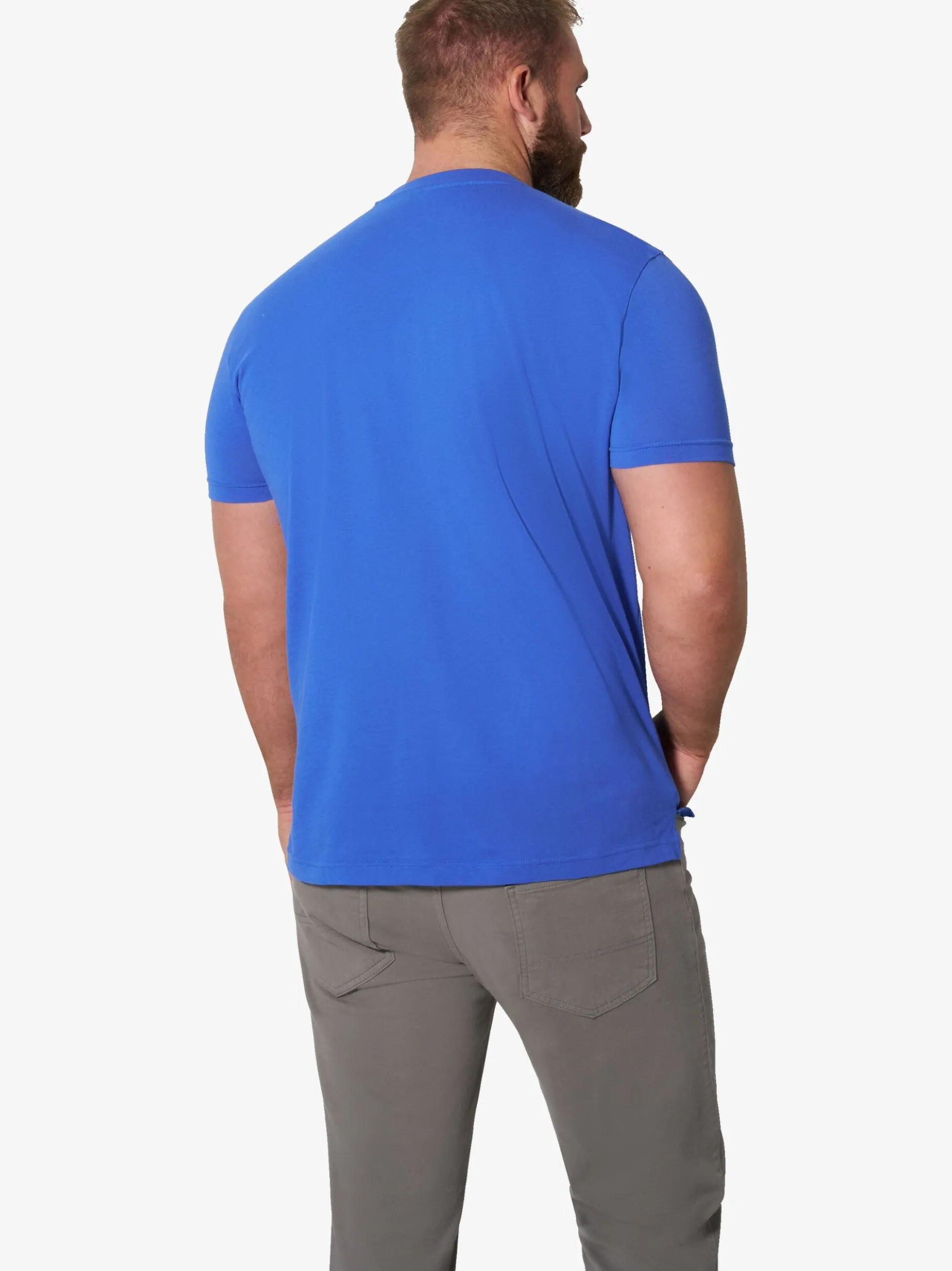 Jan Vanderstorm Herren T-Shirts - ODDUR im 2er-Pack in blau gelb