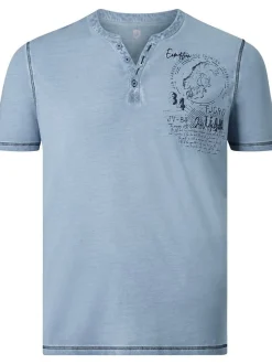 Jan Vanderstorm Herren T-Shirt - GODBERT in blau