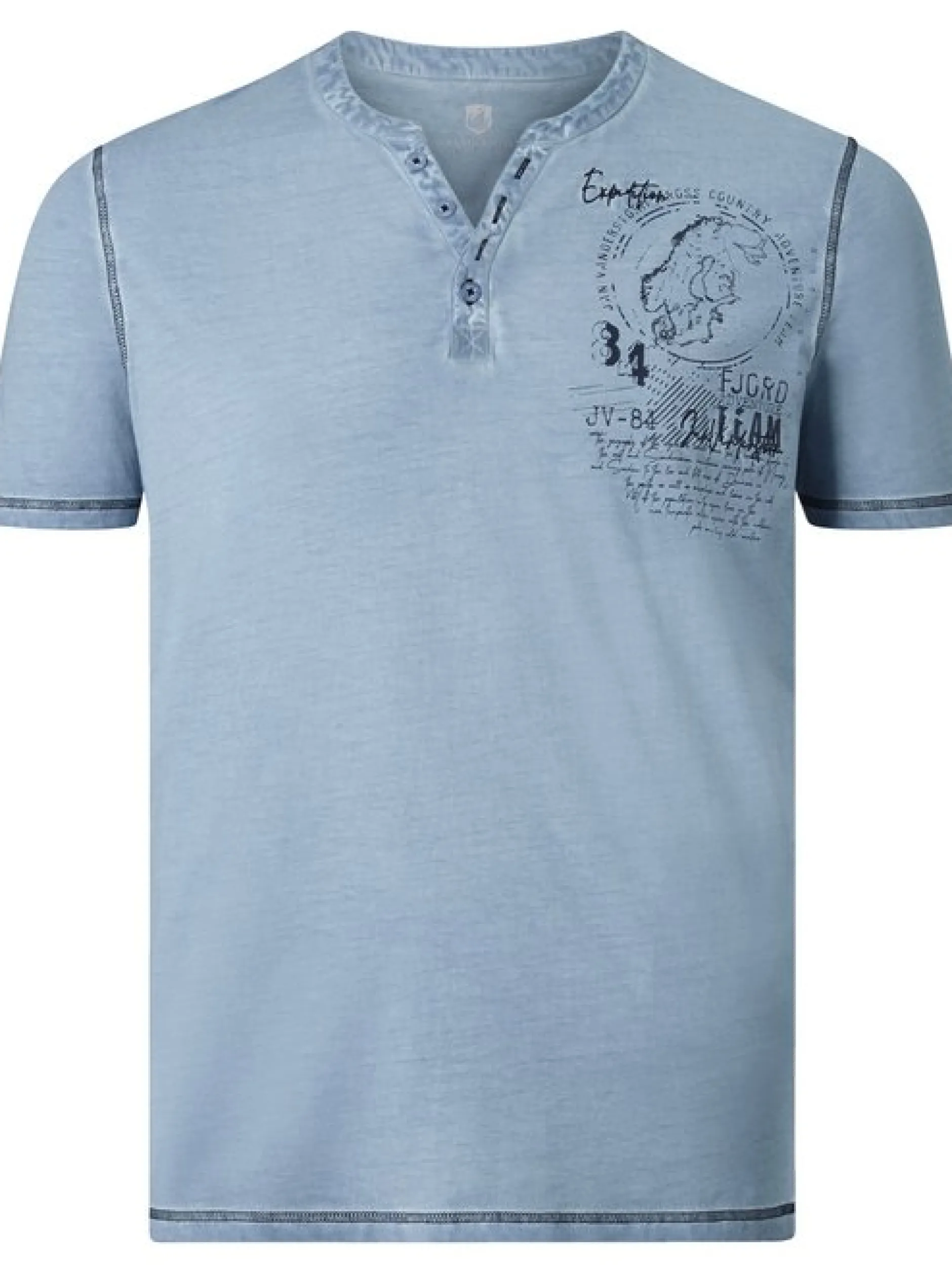 Jan Vanderstorm Herren T-Shirt - GODBERT in blau
