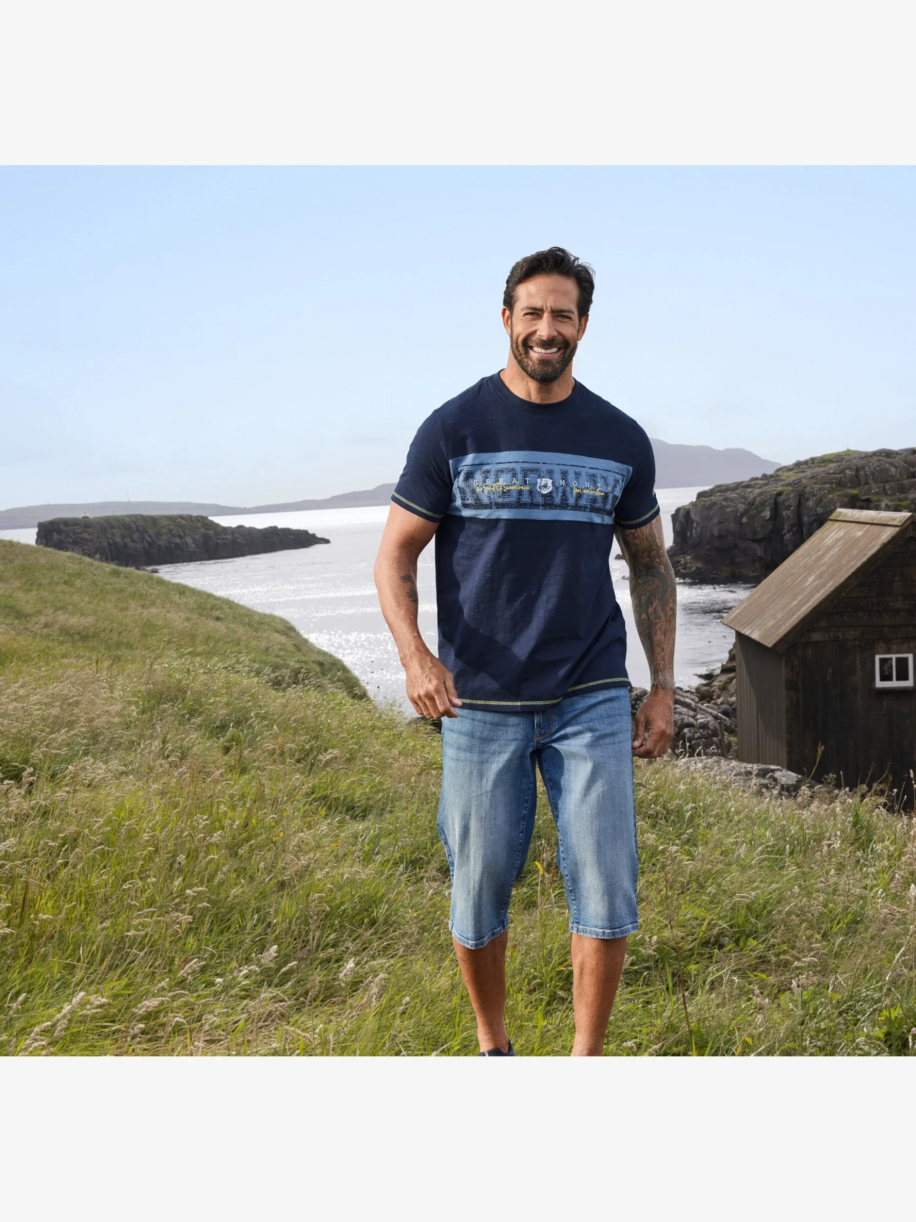Jan Vanderstorm Herren T-Shirt - MATTGUR in blau