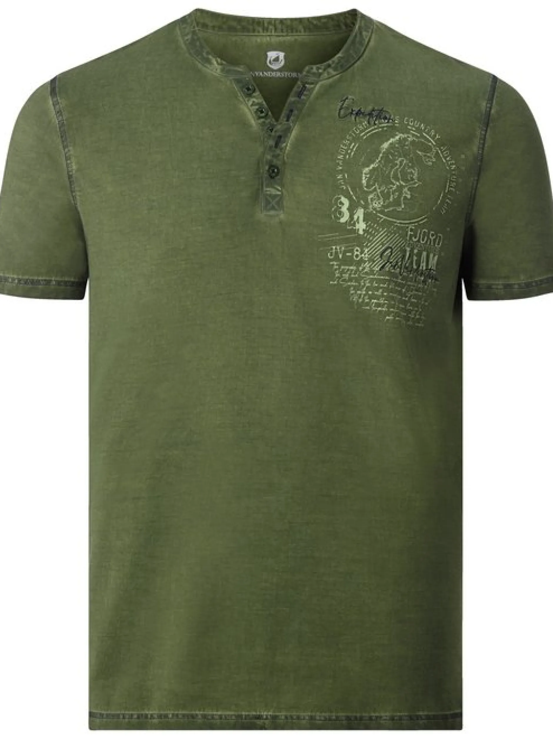 Jan Vanderstorm Herren T-Shirt - GODBERT in oliv