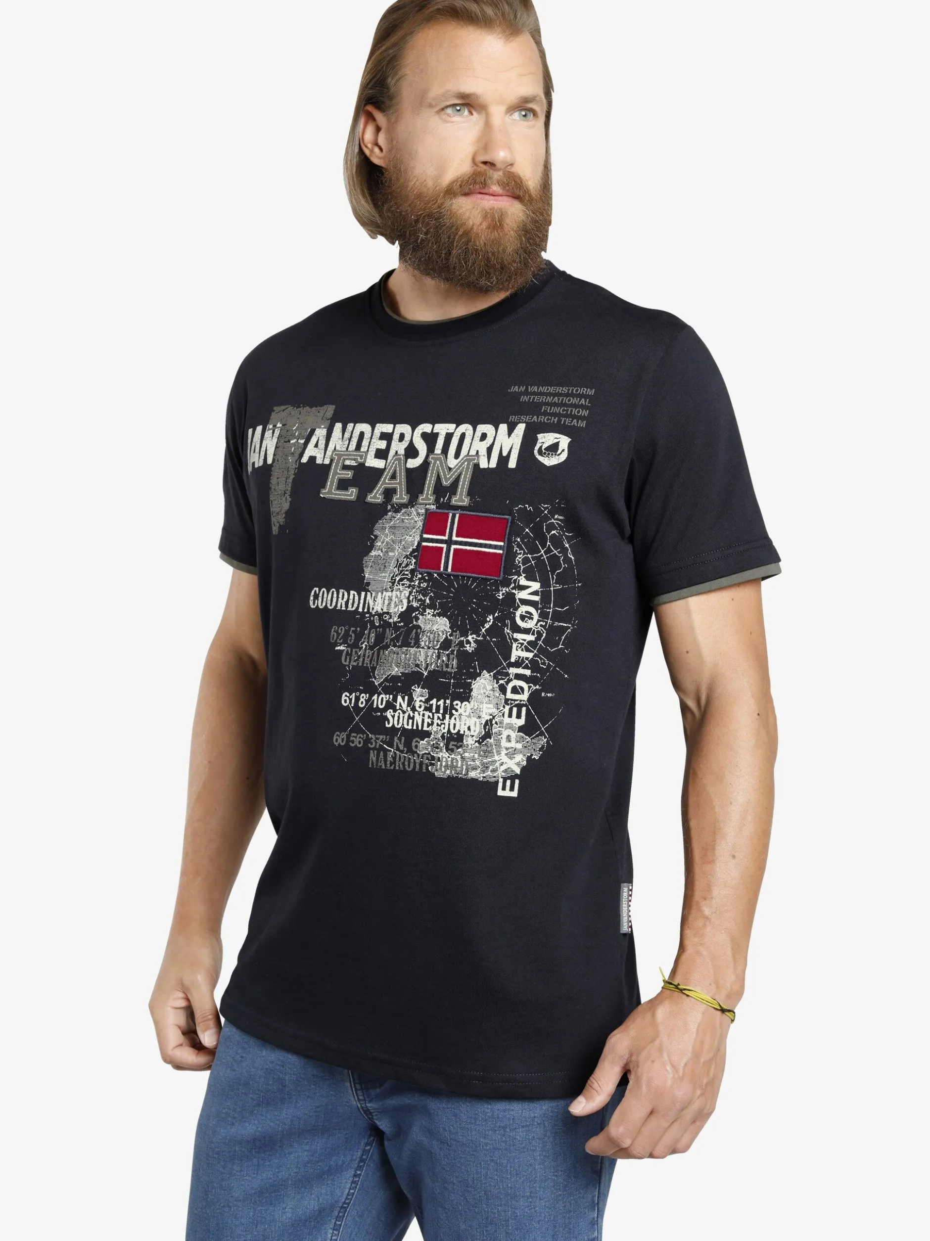 Jan Vanderstorm Herren T-Shirt - SÖLVE in blau