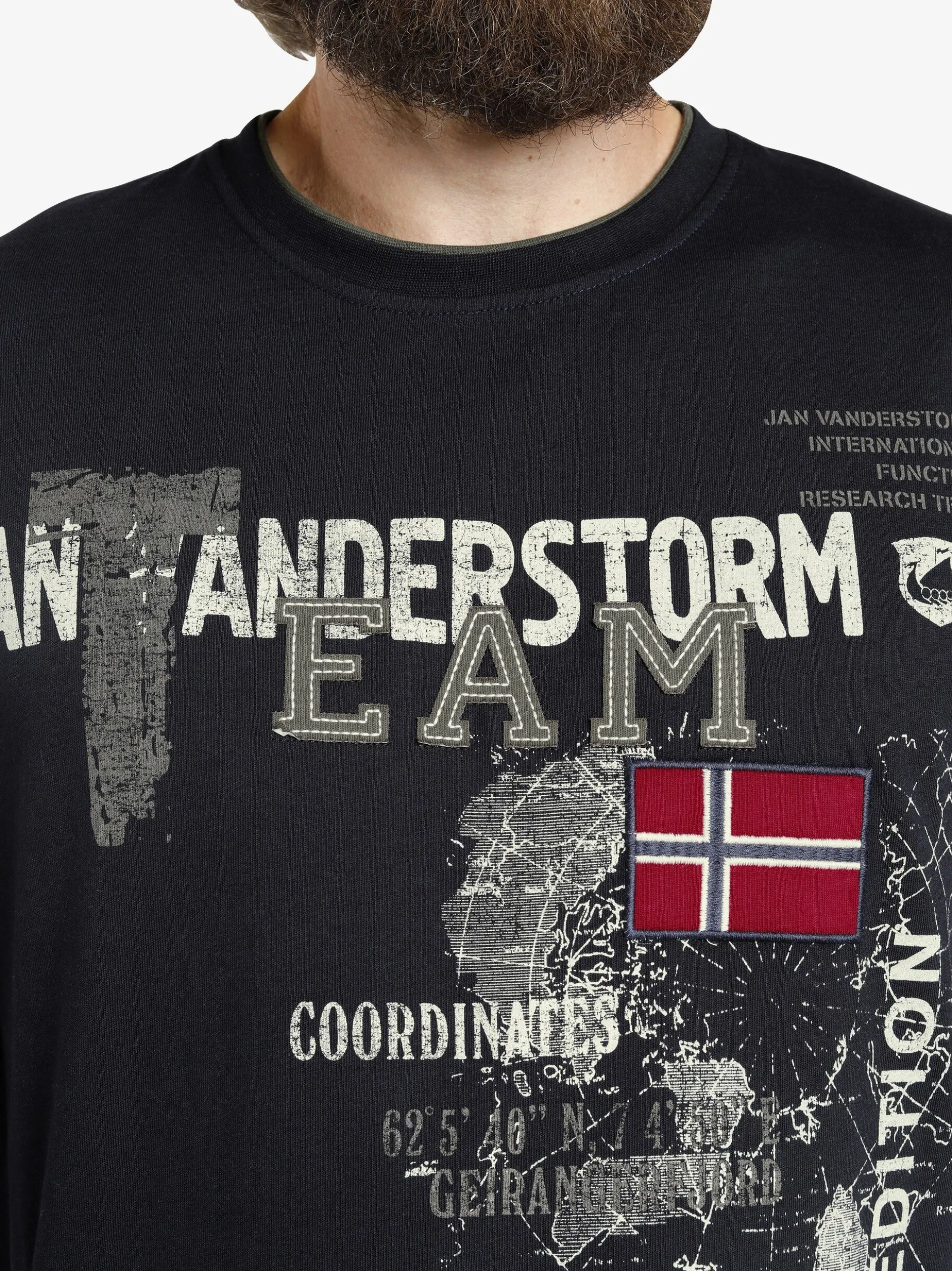 Jan Vanderstorm Herren T-Shirt - SÖLVE in blau