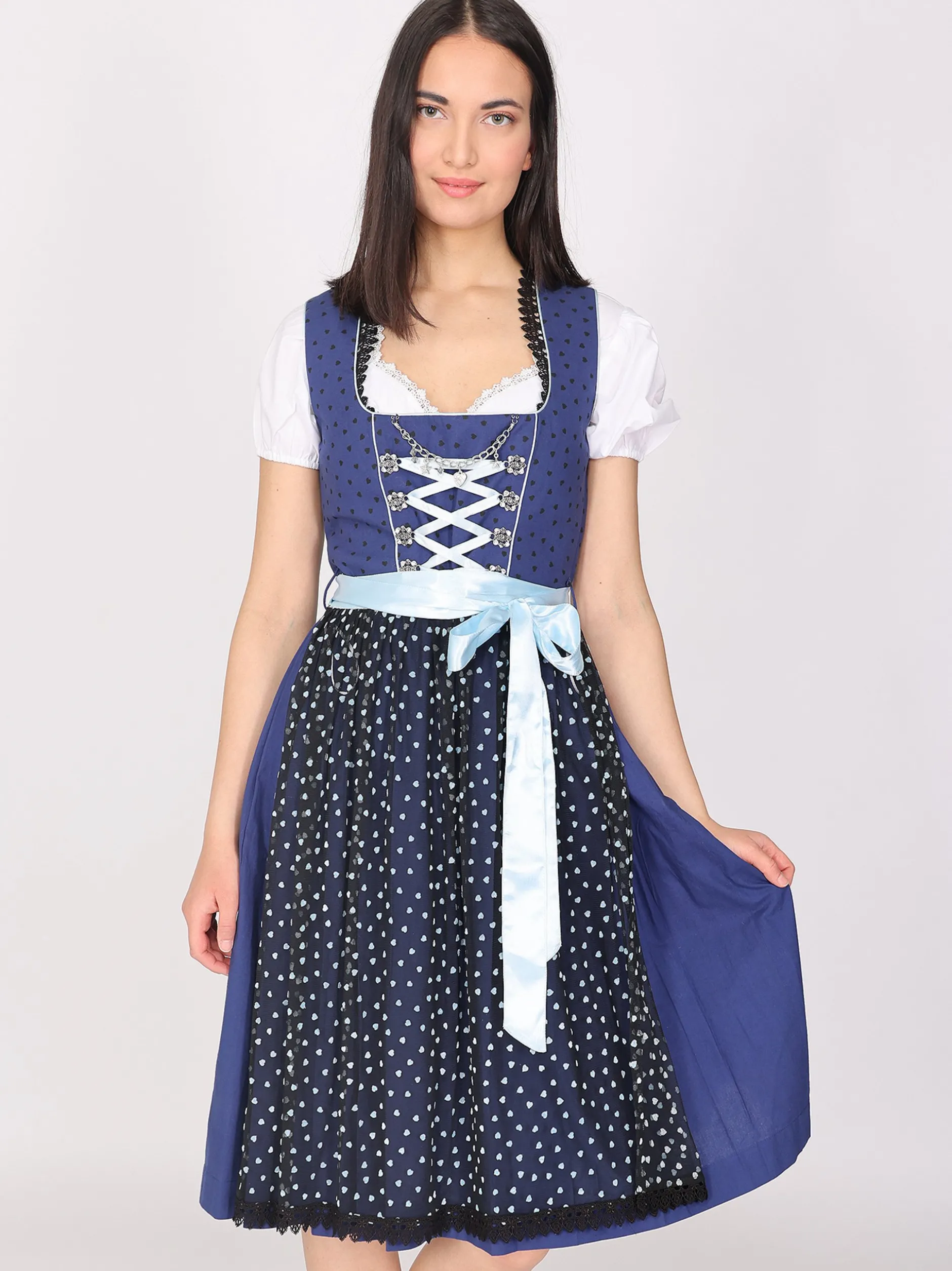 JCC Damen Dirndl in blau