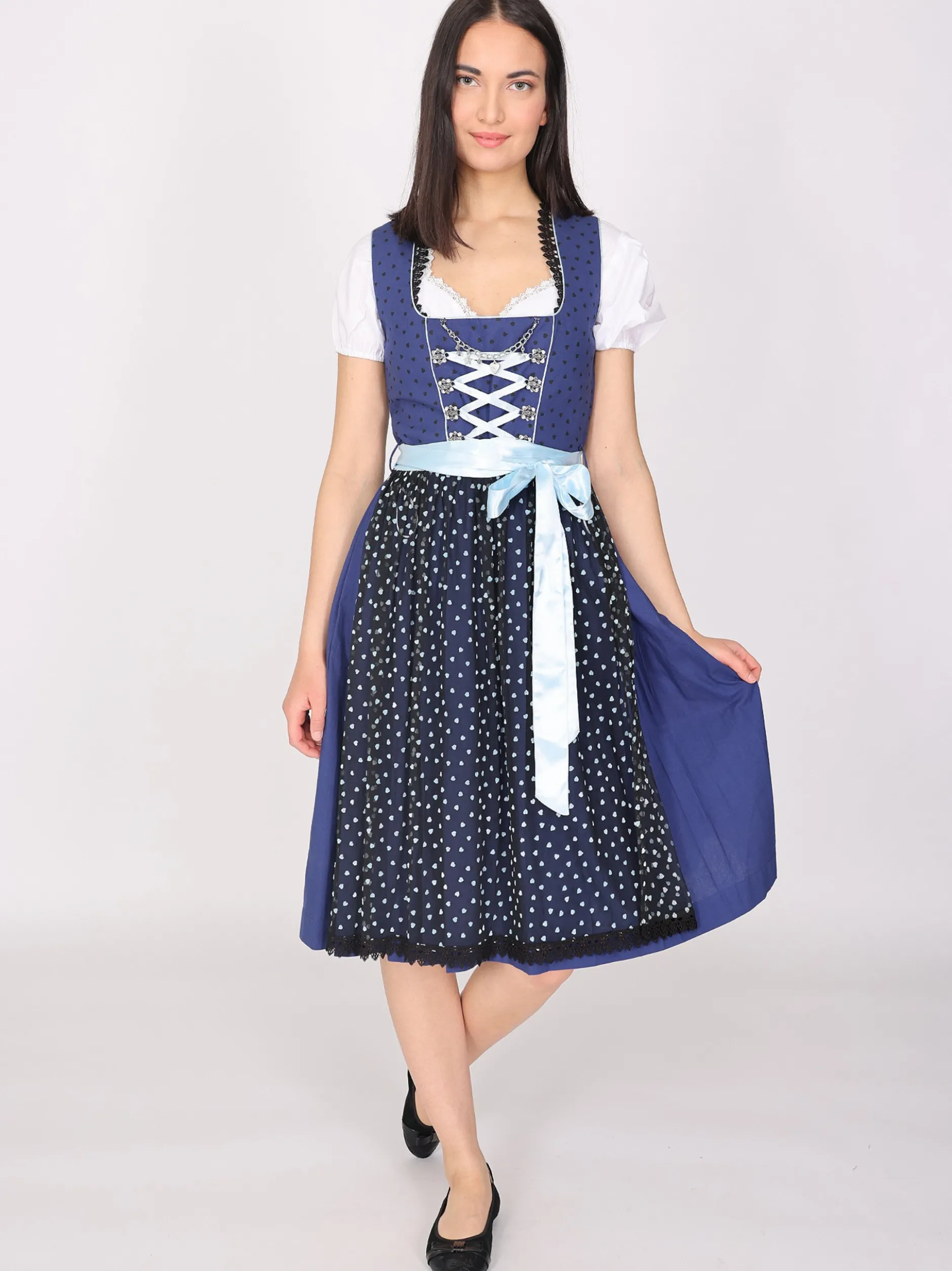 JCC Damen Dirndl in blau
