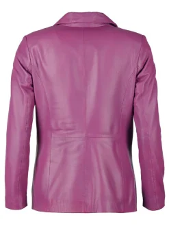 JCC Damen Lederblazer in lila