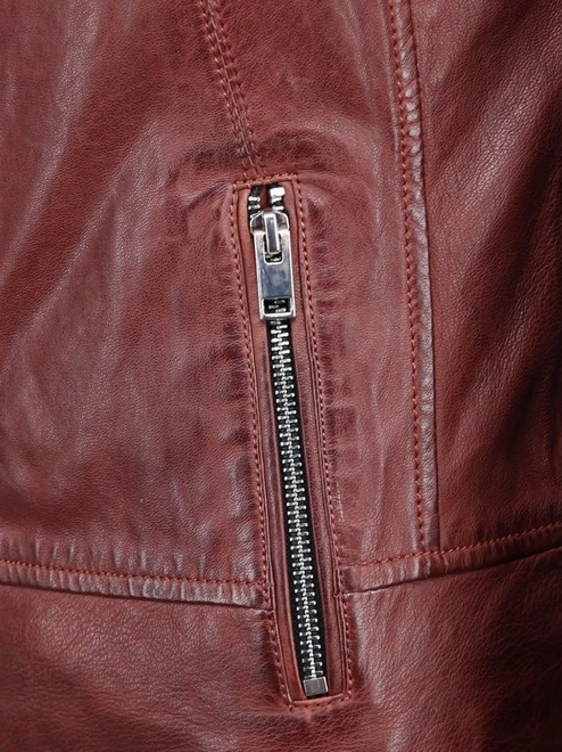 JCC Damen Lederjacke in bordeaux