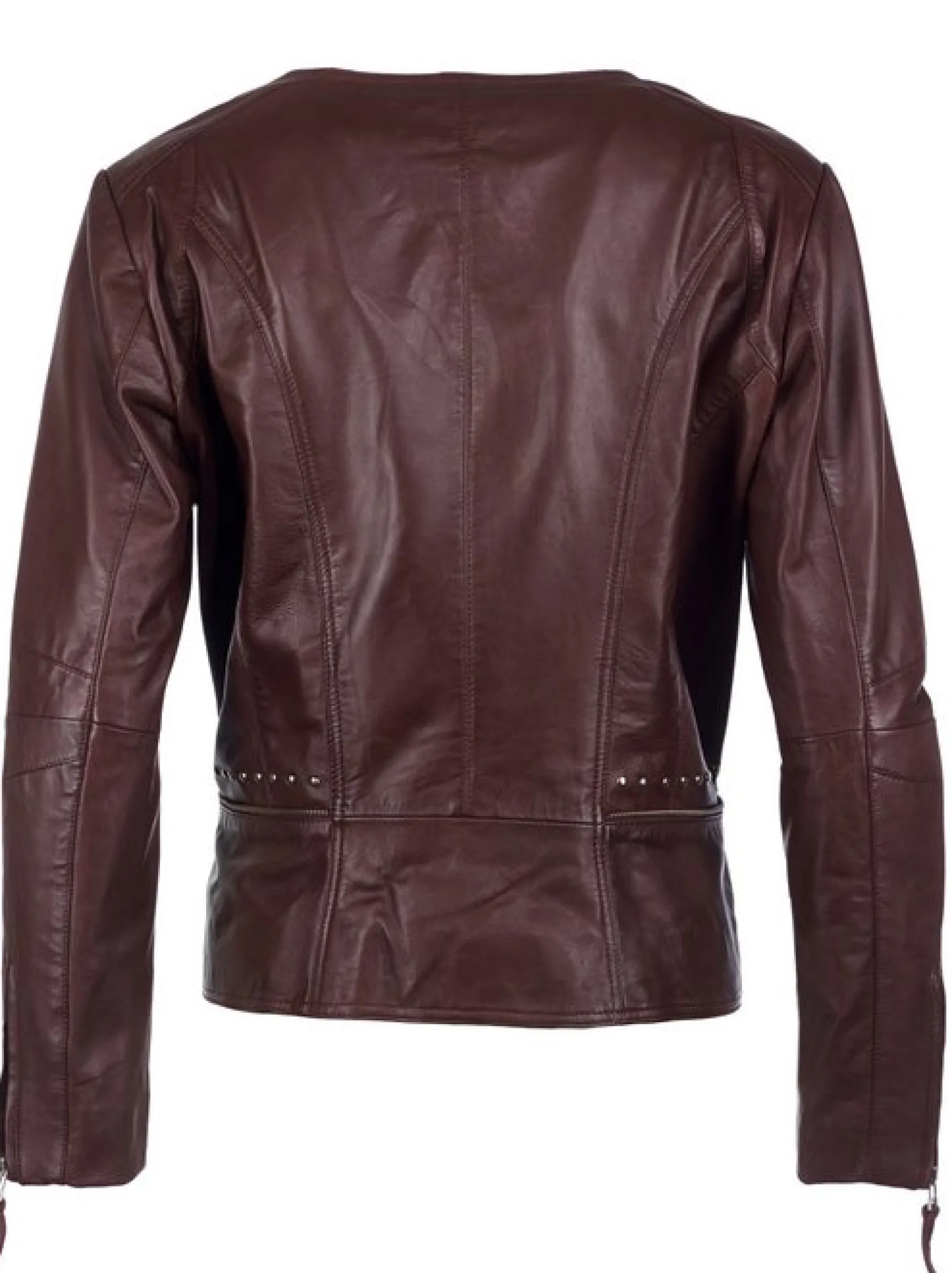 JCC Damen Lederjacke in bordeaux