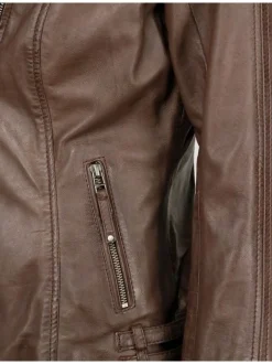 JCC Damen Lederjacke in braun