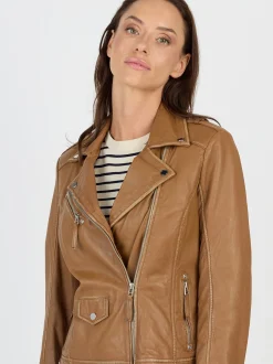 JCC Damen Lederjacke in braun