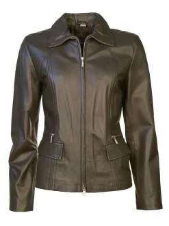 JCC Damen Lederjacke in braun