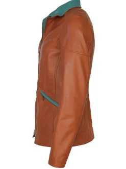 JCC Damen Lederjacke in cognac