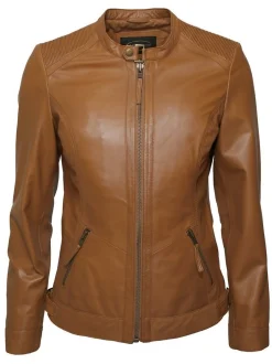 JCC Damen Lederjacke in cognac