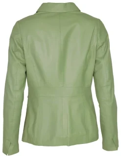 JCC Damen Lederjacke in grün
