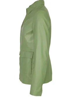 JCC Damen Lederjacke in grün