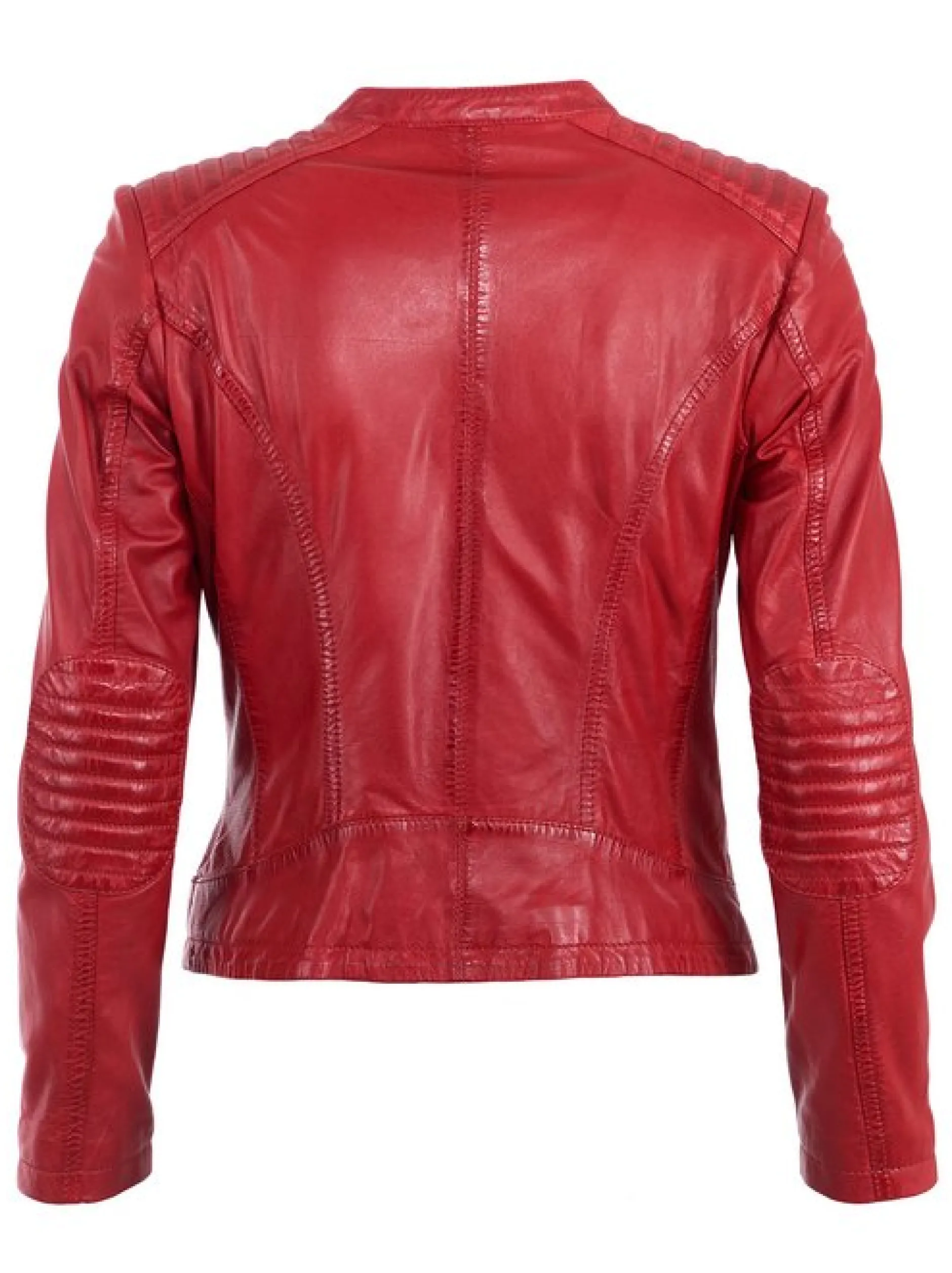 JCC Damen Lederjacke in rot
