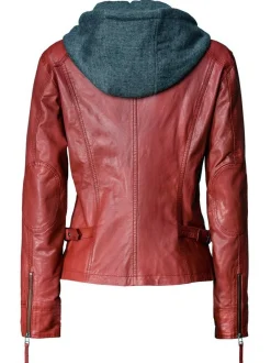 JCC Damen Lederjacke in rot