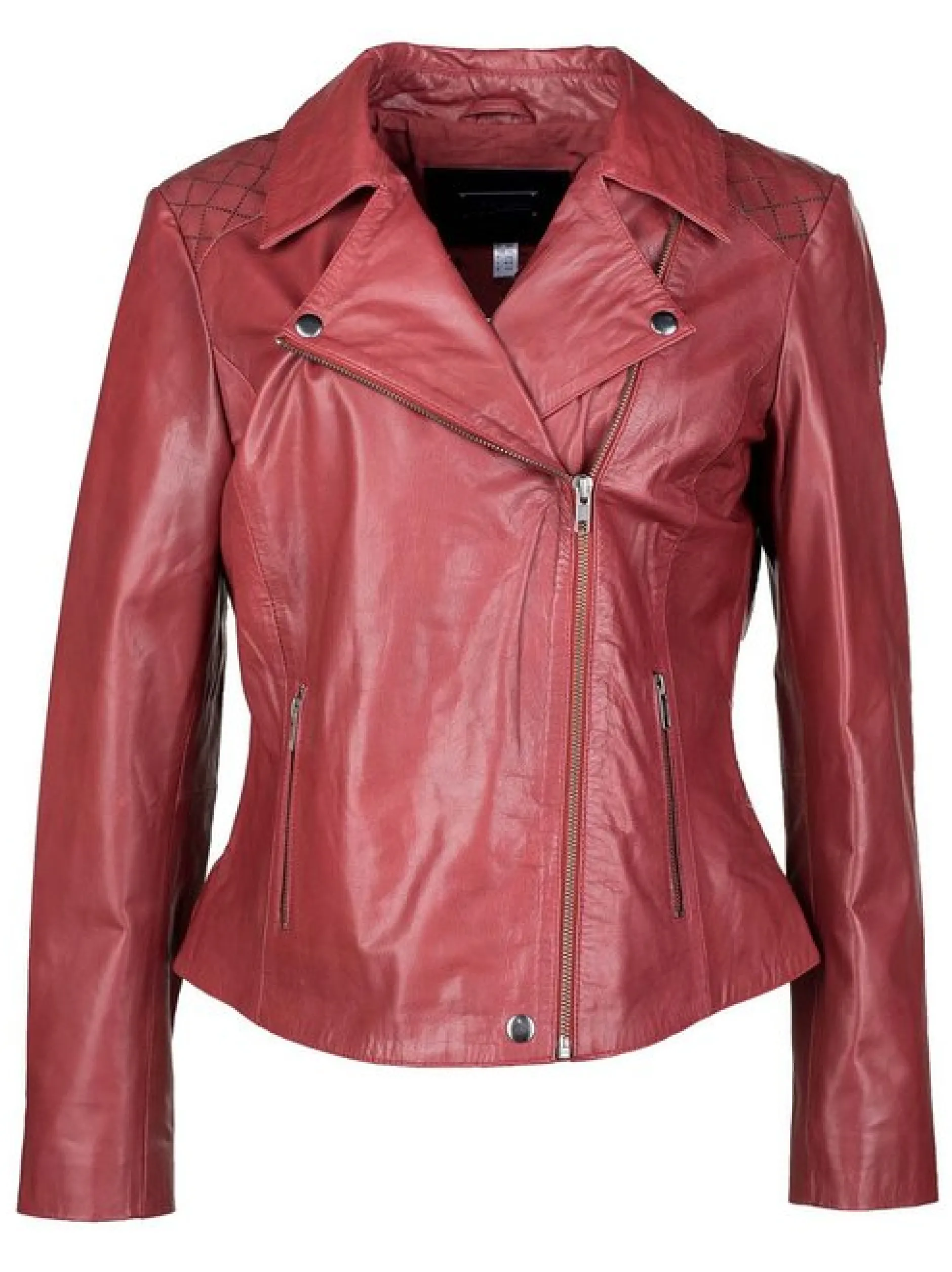 JCC Damen Lederjacke in rot