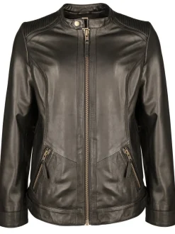 JCC Damen Lederjacke in schwarz